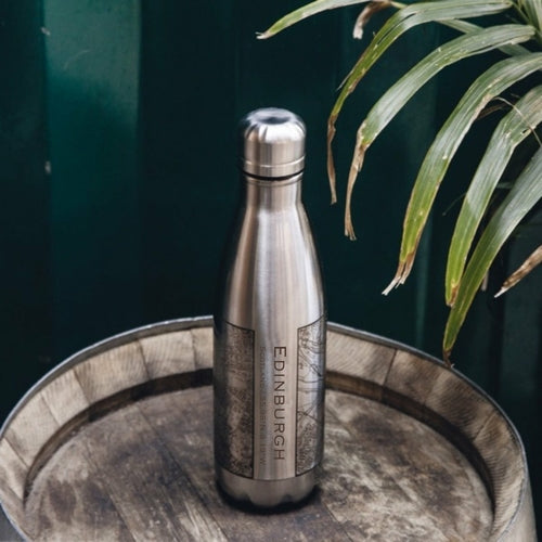 Edinburgh - Scotland Engraved Map Insulated Bottle