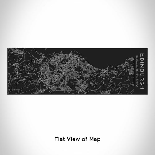 Edinburgh - Scotland Engraved Map Insulated Cup in Matte Black