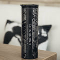 Edinburgh - Scotland Engraved Map Tumbler in Matte Black