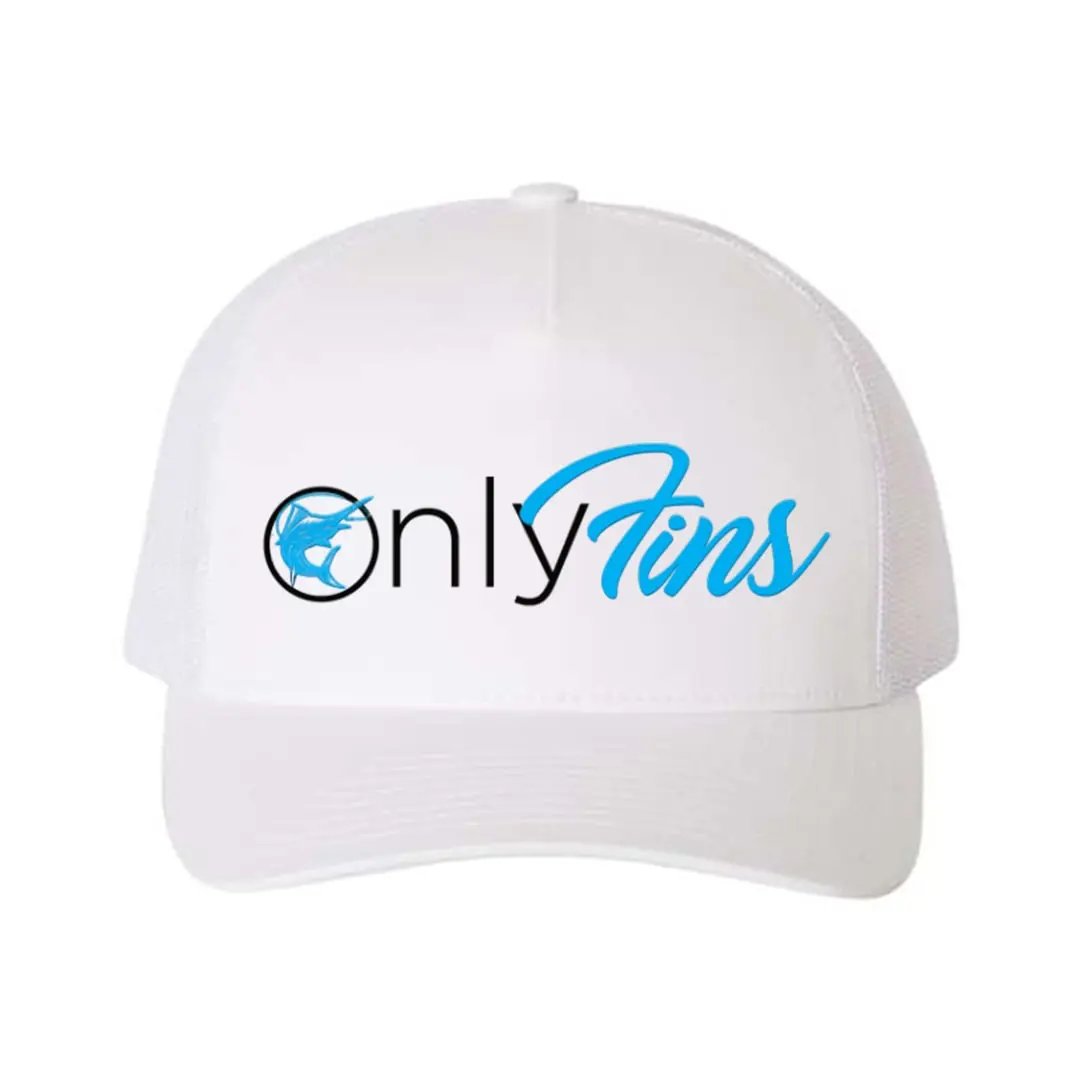 Only Fins Retro Embroidered Snapback Trucker Hat