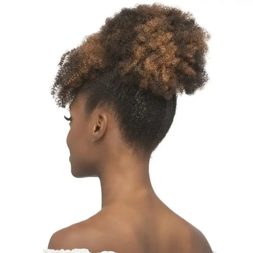 Gail | Youthful Afro Bang & Ponytail Wig for Effortless Style