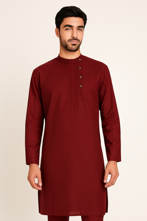 Stylish Men’s Ethnic Kurta | Maroon1 | XL