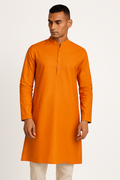 Stylish Men’s Ethnic Kurta | Orange | XL