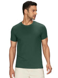 Mens Cotton Solid Regular Fit Round Neck Half Sleeves T-Shirt