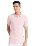 Mens Cotton Solid Regular Fit Half Sleeves Polo T-Shirt