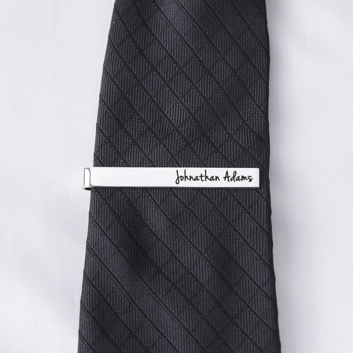 Engraved Tie Clip, Groom Tie Clip, Groom Gift From Bride