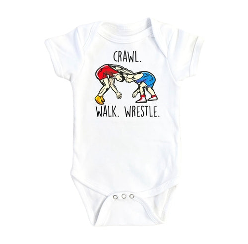 Wrestling - Baby Boy Girl Clothes Infant Bodysuit Funny Cute Newborn