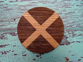 Patriotic Scotland Coasters, Scottish Gifts,Scotland Flag, Oak