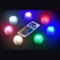 Waterproof LED lights with remote control for glass bongs oil rigs